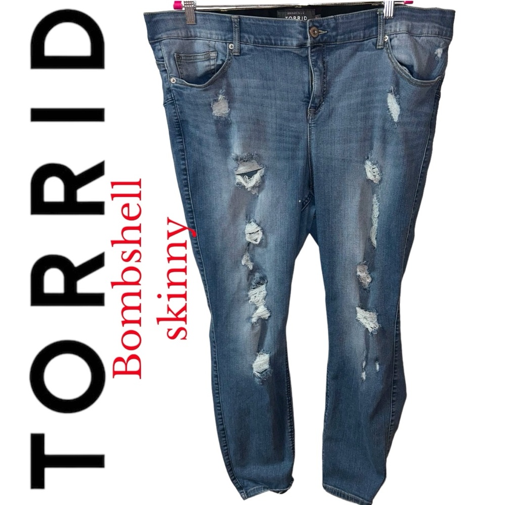 Torrid Distressed Premium Bombshell Skinny